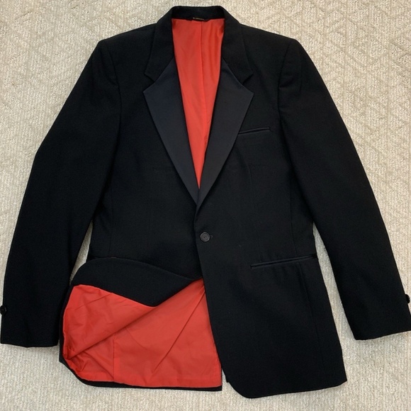 Raffinati Tuxedo Tailcoat with Pants Men's Black Made in USA Size 39L 30W VTG 80 - Picture 2 of 16
